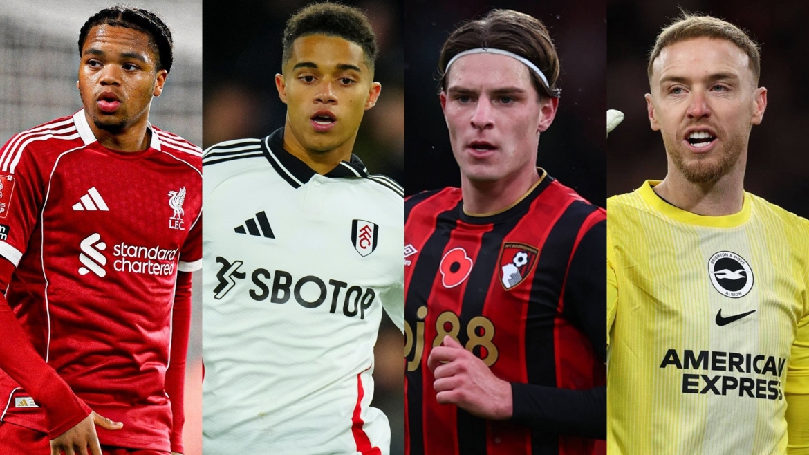 Rio Ngumoha, Josh King, Alex Scott và Jason Steele. (Từ trái qua phải)