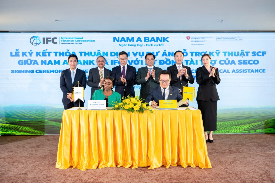 Lãnh đạo Nam A Bank và IFC ký kết thỏa thuận Hỗ trợ kỹ thuật Tài trợ Chuỗi Cung ứng