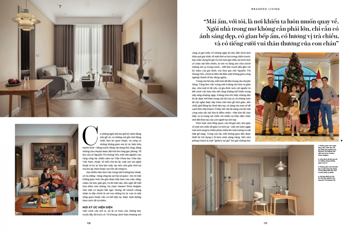 Những câu chuyện dung dị về “nếp nhà” của các cư dân Masterise Homes trong Branded Living Magazine số đầu tiên