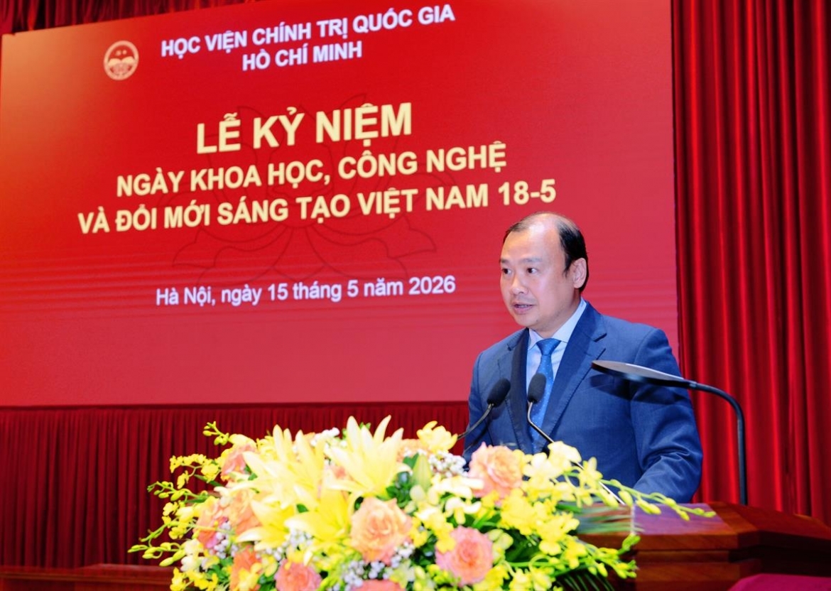 PGS.TS Lê Hải Bình phát biểu tại buổi lễ