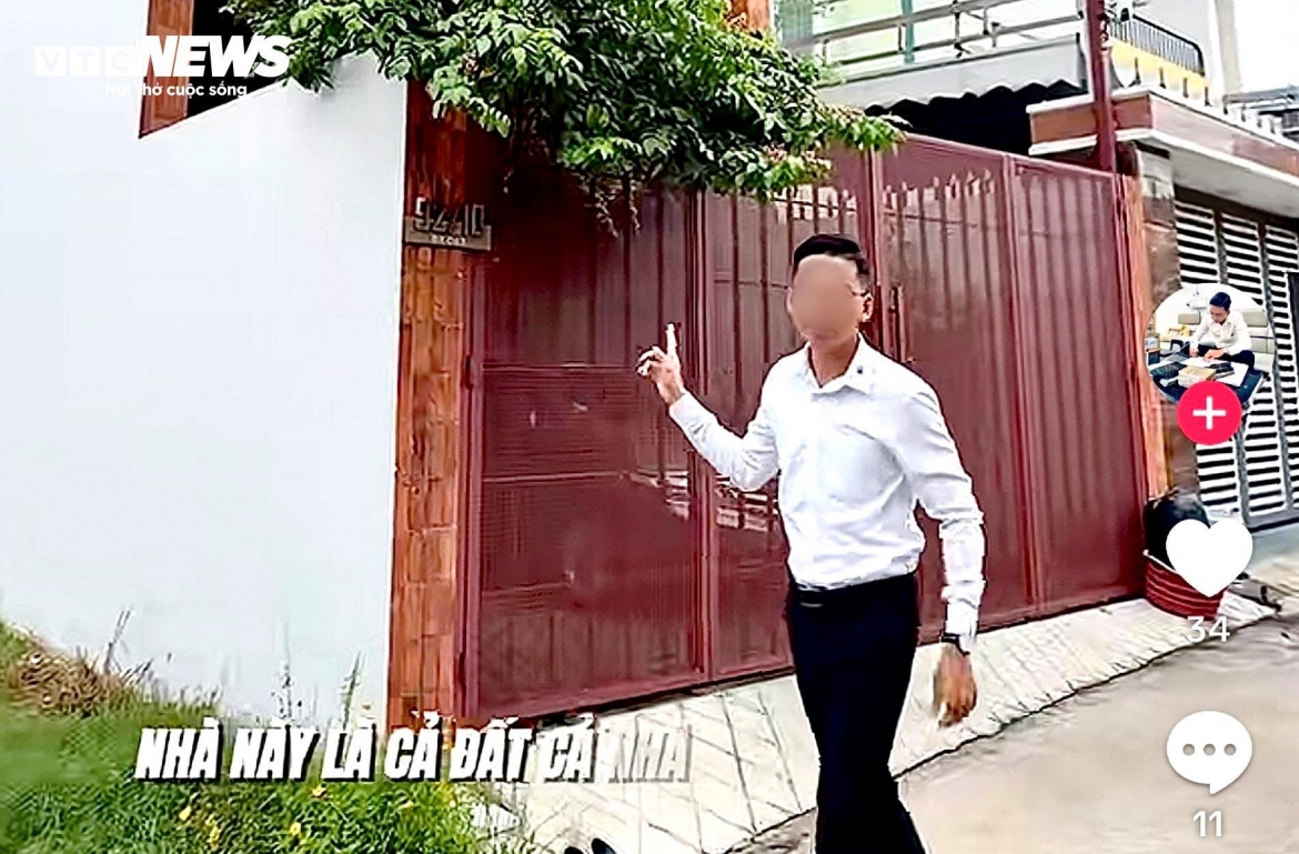 Môi giới giới thiệu bán nhà phố trên TikTok.
