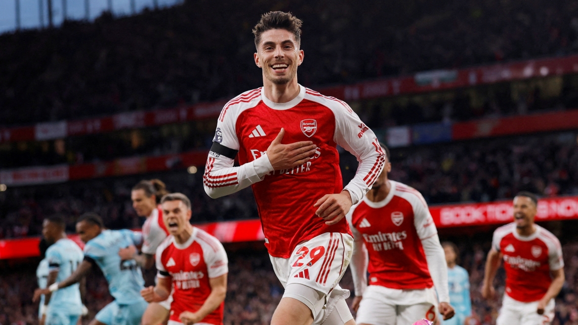Kai Havertz lập công giúp Arsenal có thắng lợi tối thiểu trước Burnley. (Ảnh: Reuters)