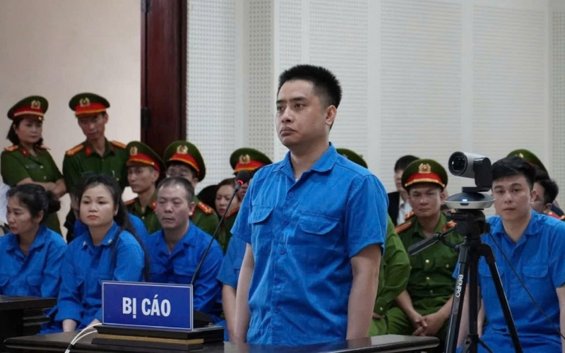 Bùi Đình Khánh tại phiên toà sở thẩm.