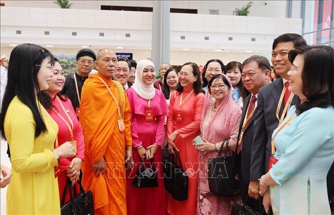 Các đại biểu dự khai mạc Đại hội đại biểu toàn quốc MTTQ Việt Nam lần thứ XI. Ảnh: Lâm Khánh/TTXVN