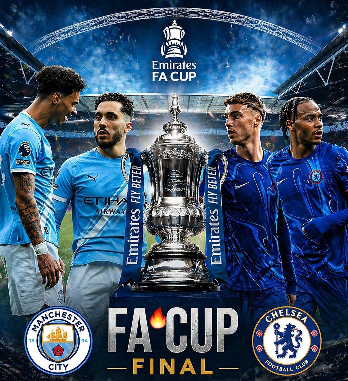 Trận chung kết FA Cup 2025/2026 sẽ diễn ra lúc 21h ngày 16/5