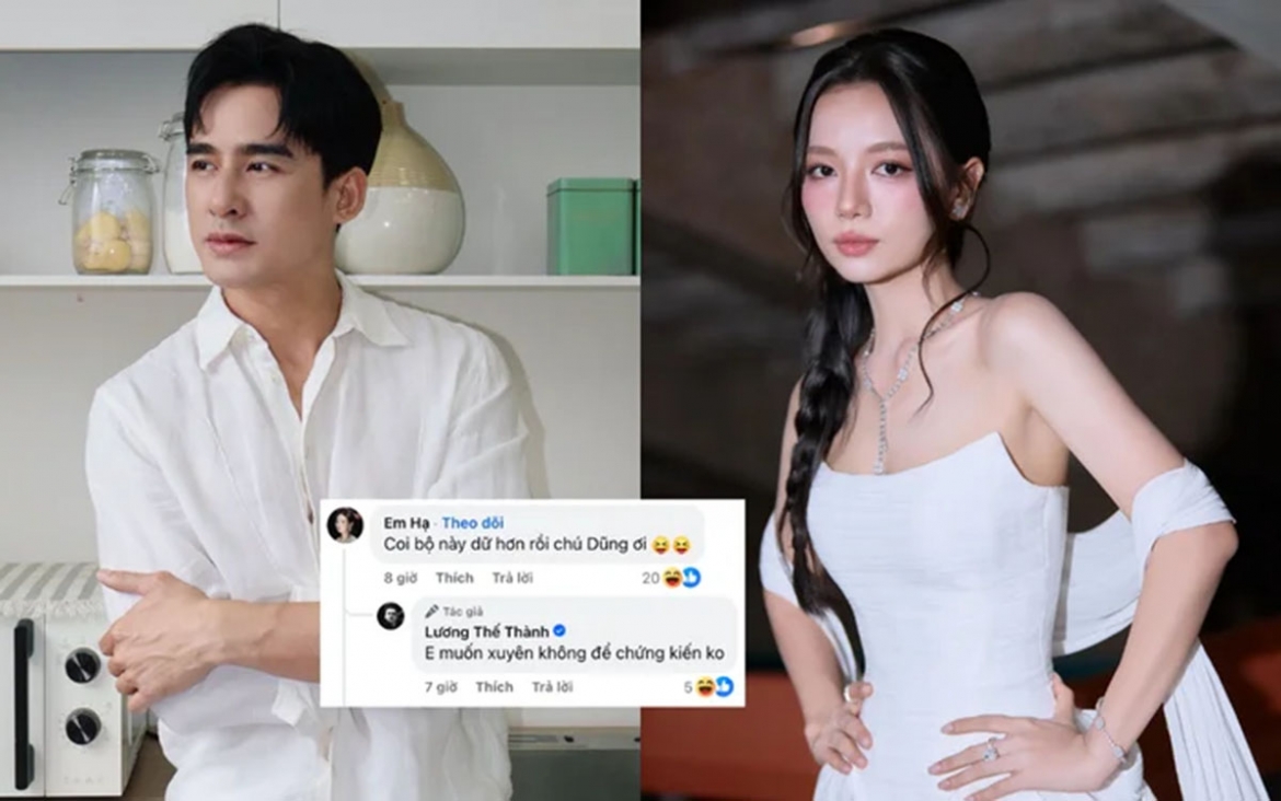 Lương Thế Thành và Hạ Anh vui vẻ bình luận qua lại trước thông tin nam diễn viên nhận thêm dự án mới.