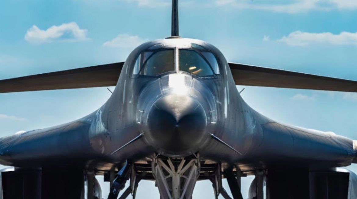 Máy bay ném bom chiến lược B-1B Lancer. Ảnh: Không quân Mỹ