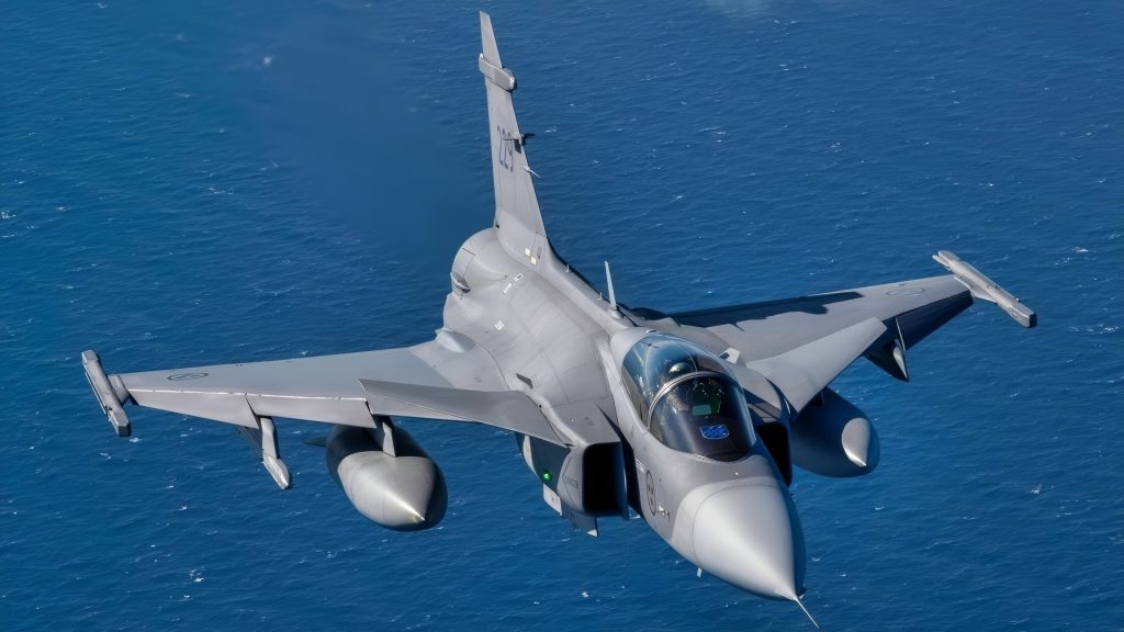 Tiêm kích JAS 39 Gripen của Không quân Thụy Điển tham gia cuộc tập trận Ramstein Flag 24 của NATO.
Ảnh: Không quân Mỹ