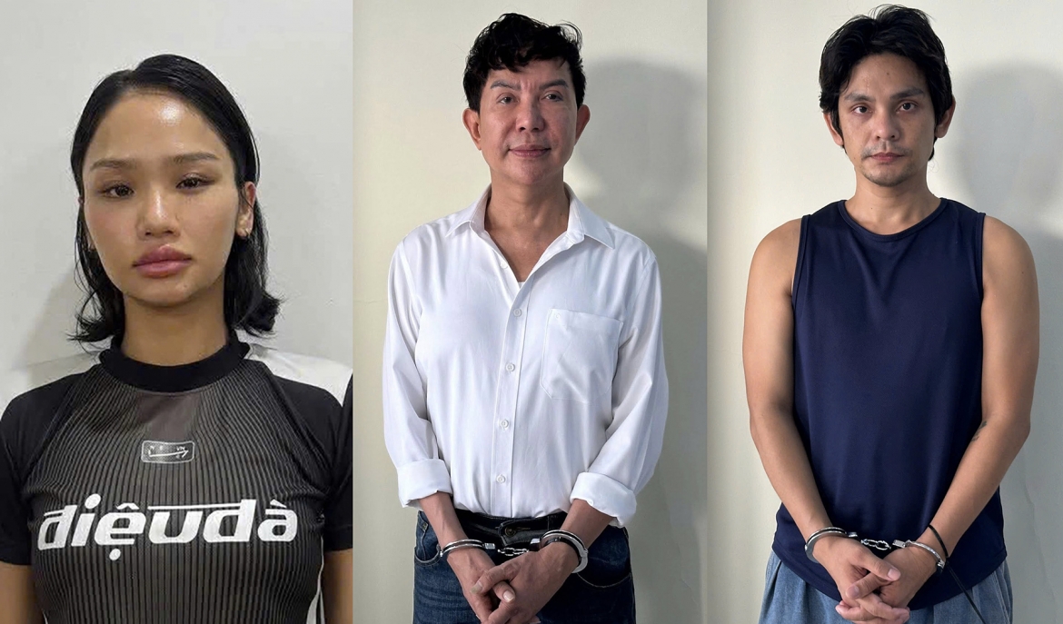 Chưa đầy 1 tháng, 3 nghệ sĩ Việt bị khởi tố vì liên quan ma túy gây chấn động. Từ trái qua: Miu Lê, Long Nhật, Sơn Ngọc Minh