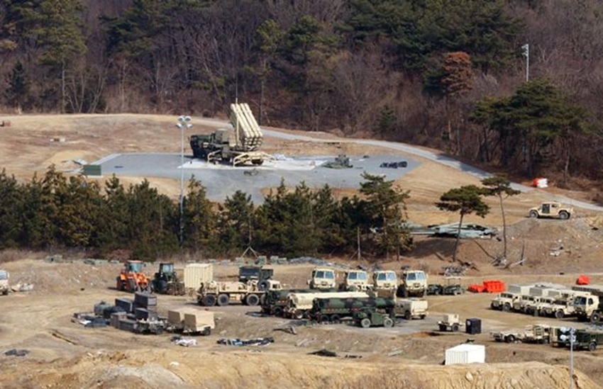 Một hệ thốngTHAAD đang được triển khai tại Hàn Quốc Ảnh: Yonhap