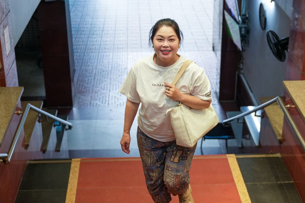 Phong cách giản dị của diễn viên Thanh Tú.