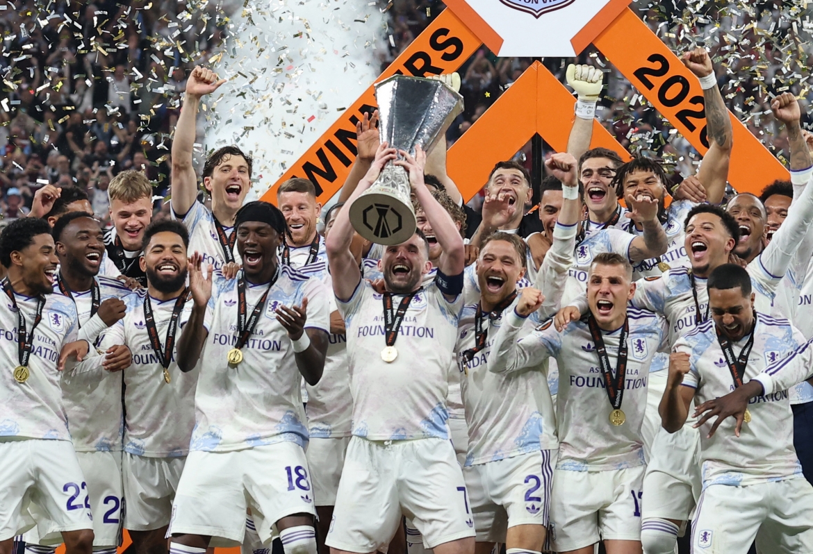 Aston Villa vô địch Cúp C2 châu Âu 2025/2026. (Ảnh: Reuters)