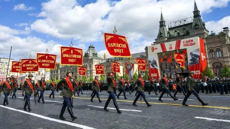 Lễ duyệt binh kỷ niệm Ngày Chiến thắng tổ chức tại Thủ đô Moscow (Nga) vào ngày 9/5/2025. (Ảnh: Sputnik)