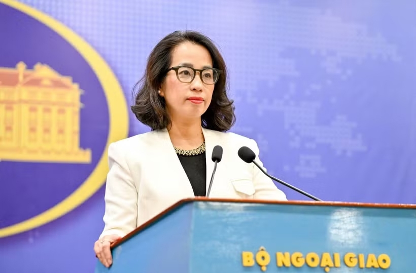 Người phát ngôn Bộ Ngoại giao Phạm Thu Hằng. (Ảnh: BNG)