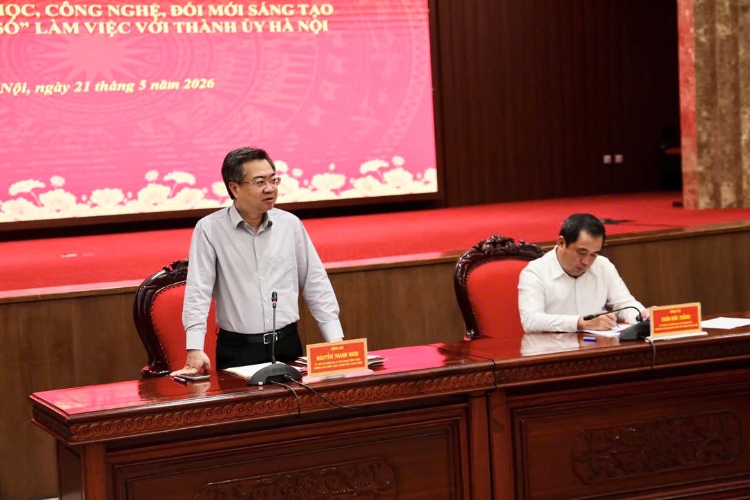 Trưởng Ban Chính sách, chiến lược Trung ương Nguyễn Thanh Nghị phát biểu tại hội nghị.