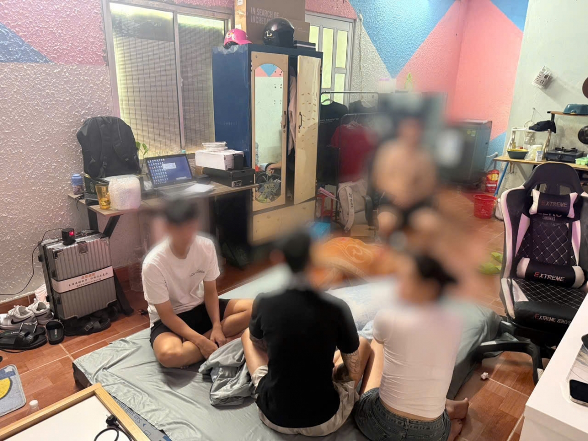Nhóm đối tượng sử dụng ma túy tại phòng trọ bị phát hiện