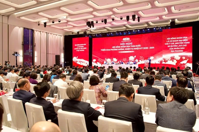 Quang cảnh Hội nghị HĐND toàn quốc triển khai phương hướng, nhiệm vụ nhiệm kỳ 2026 - 2031