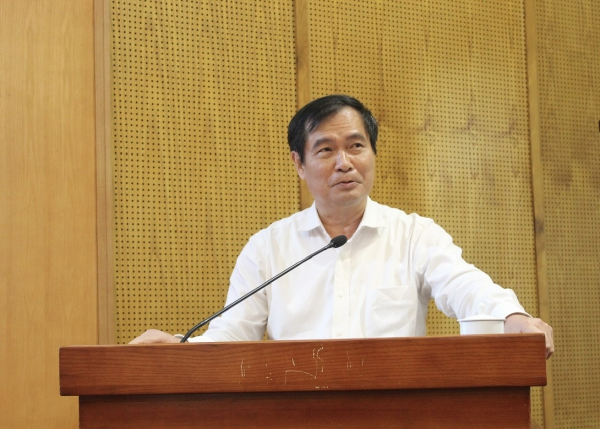 Phó Trưởng Ban Tuyên giáo Trung ương Phan Xuân Thủy kết luận hội nghị. 