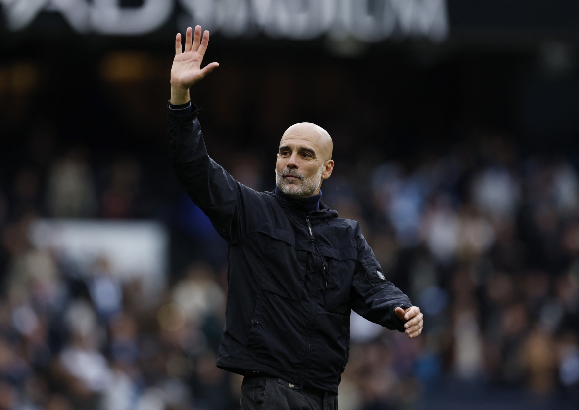 HLV Pep Guardiola sẽ chia tay Man City khi mùa giải kết thúc. (Ảnh: Reuters)
