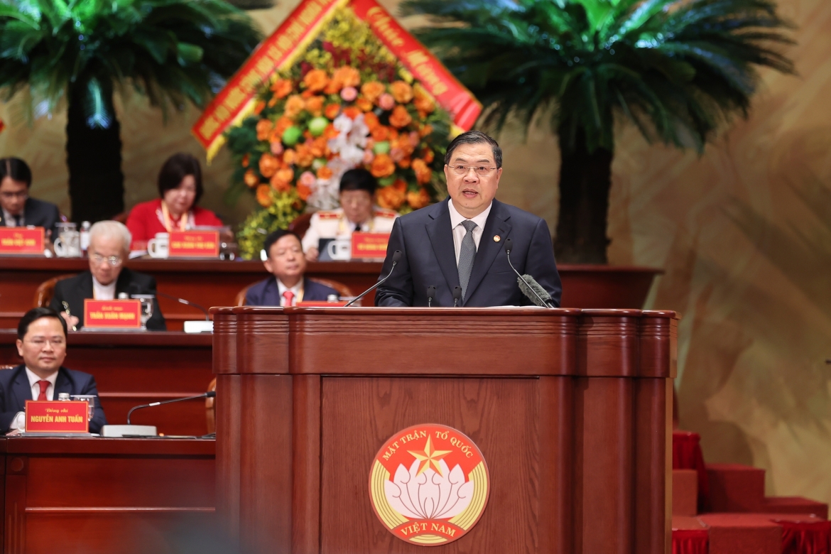 Phó Thủ tướng Thường trực Chính phủ Phạm Gia Túc phát biểu tại Đại hội. (Ảnh: VGP/Nhật Bắc)
