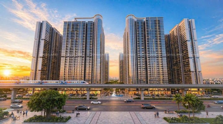 Phối cảnh một dự án căn hộ cao cấp tại đường Nguyễn Trãi đang chào bán giá thăm dò (rumor) 220-280tr/m