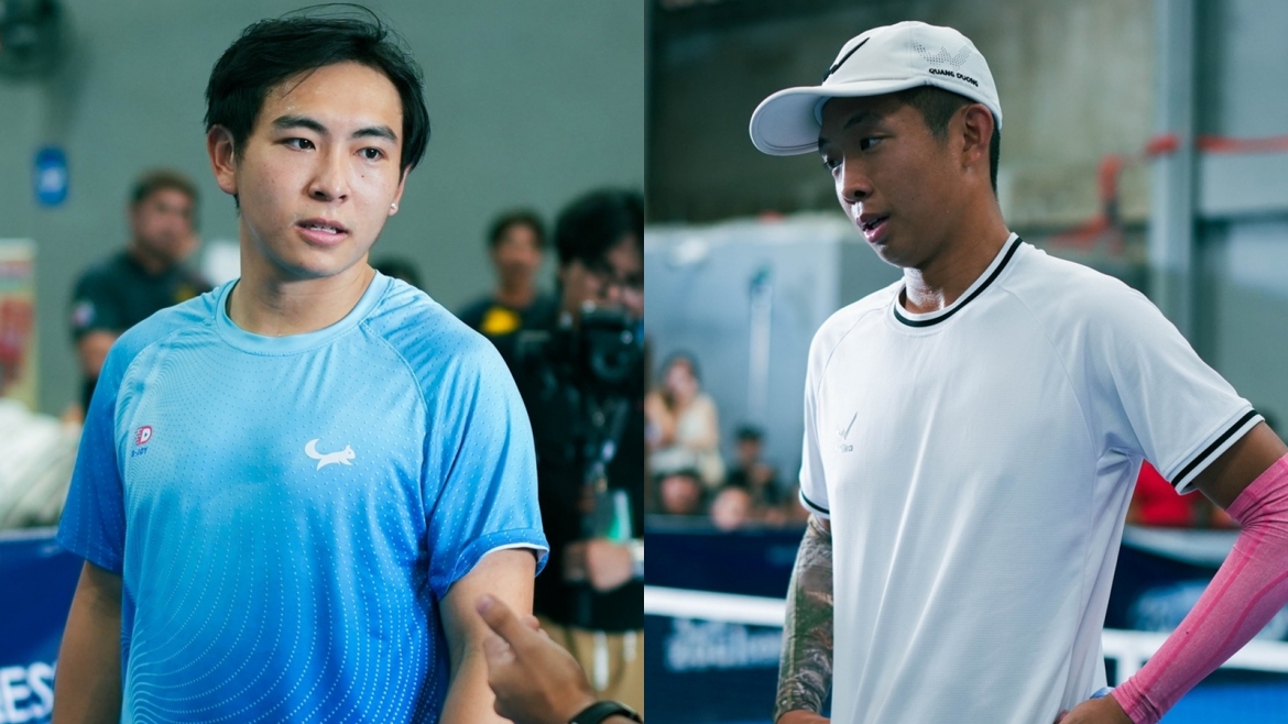 2 tay vợt Phúc Huỳnh và Quang Dương. (Ảnh: PPL Philippine Pickleball League﻿)