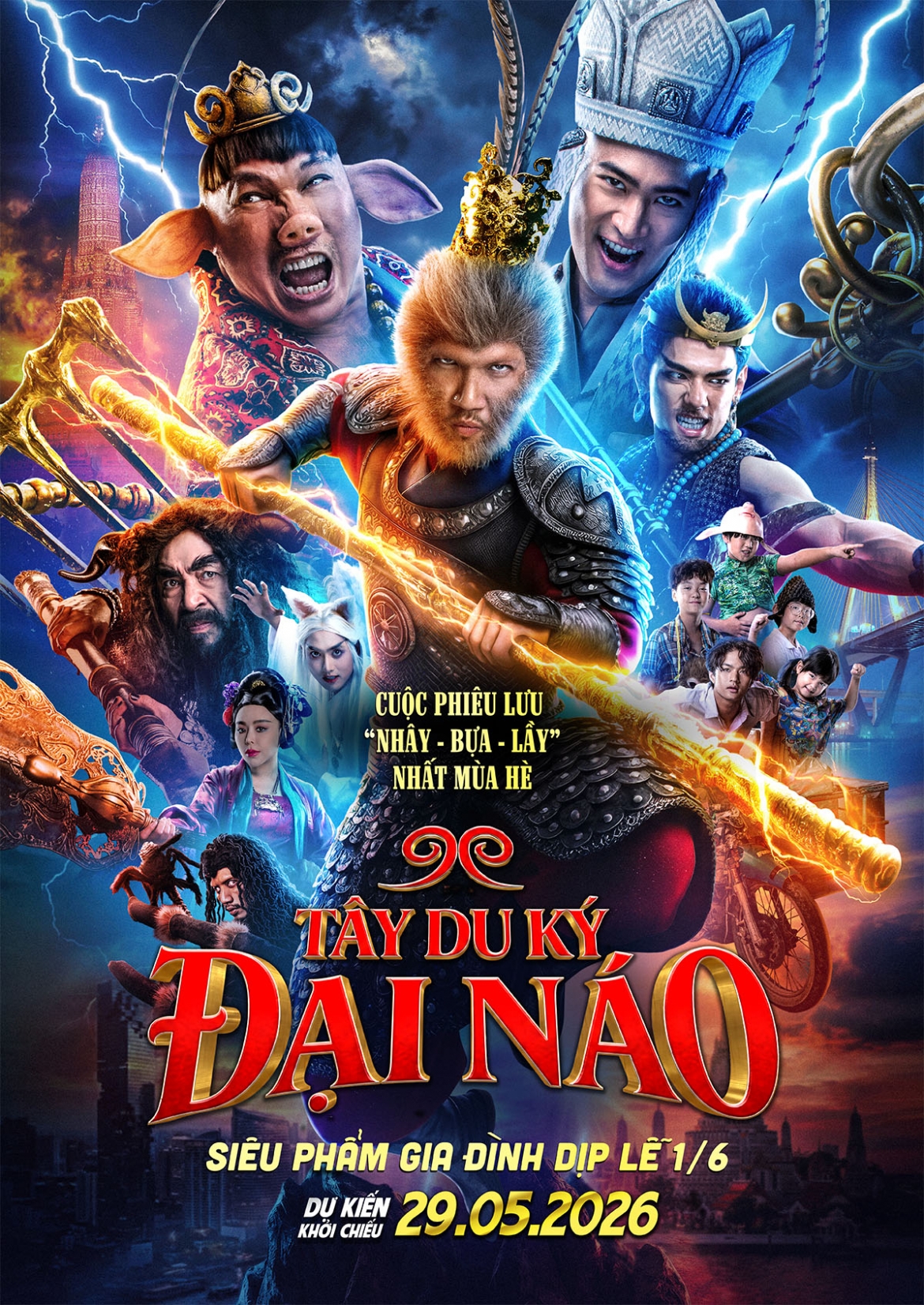 Poster hé lộ tạo hình nhân vật “Tây du ký” phiên bản “nhây-bựa-lầy”