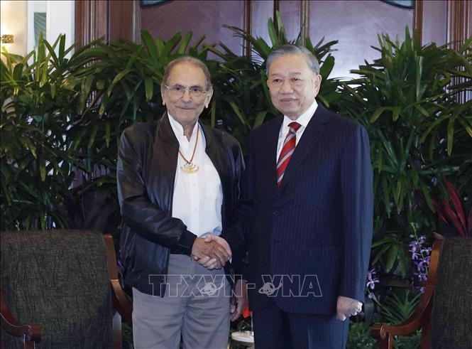 Tổng Bí thư, Chủ tịch nước Tô Lâm gặp Tổng thống Timor-Leste José Ramos-Horta (Ảnh: Thống Nhất/TTXVN).
