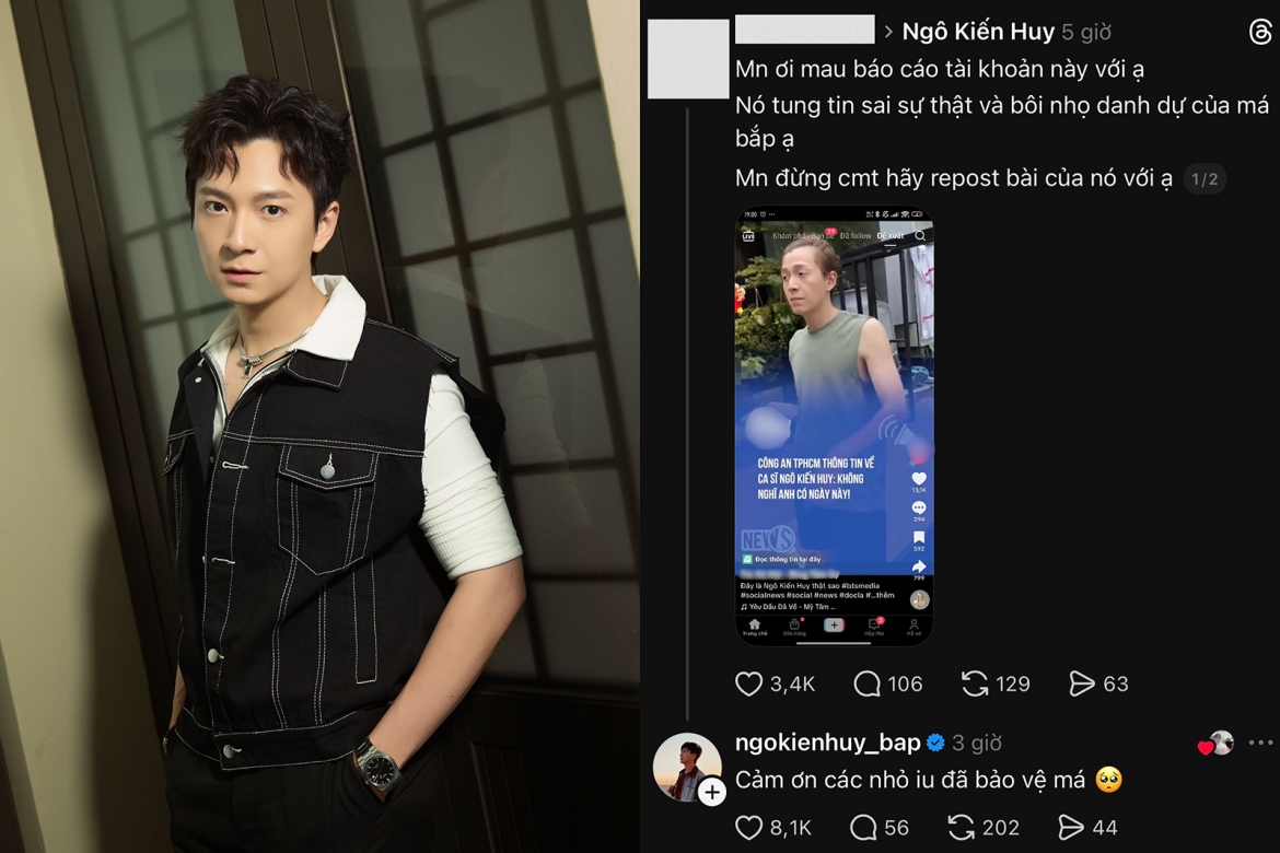 Một đoạn clip cũ của Ngô Kiến Huy bất ngờ lan truyền trên TikTok, ghi lại hình ảnh nam ca sĩ với ngoại hình gầy gò và nhanh chóng gây chú ý vì tiêu đề gây hiểu lầm. Thực tế đây là hình ảnh từ nhiều năm trước, khi Ngô Kiến Huy từng giảm cân, không liên quan đến thông tin sai lệch đang lan truyền.