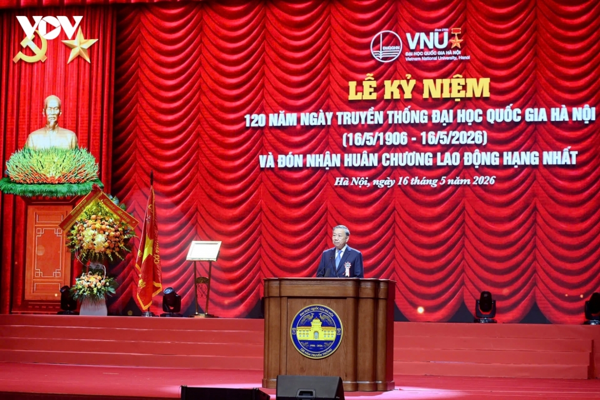 Tổng Bí thư, Chủ tịch nước phát biểu tại Đại học Quốc gia Hà Nội
