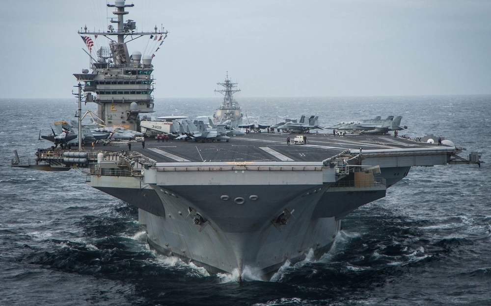 Tàu sân bay hạt nhân USS George Washington. Ảnh: Hải quân Mỹ.