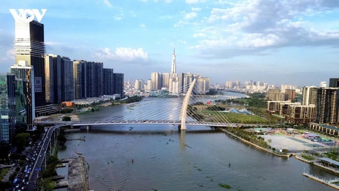 Một góc Thành phố Hồ Chí Minh. (Ảnh: Khánh Hiệp)