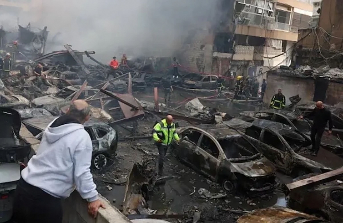 Tên lửa của Israel bắn trúng Lebanon. (Ảnh: Reuters)