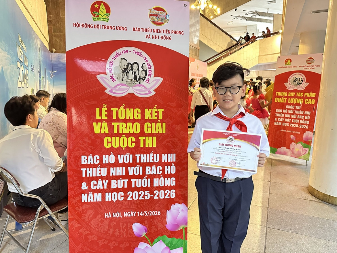 Thông qua các cuộc thi, phong trào về Bác, các em học sinh học tập và làm theo 5 điều Bác Hồ dạy