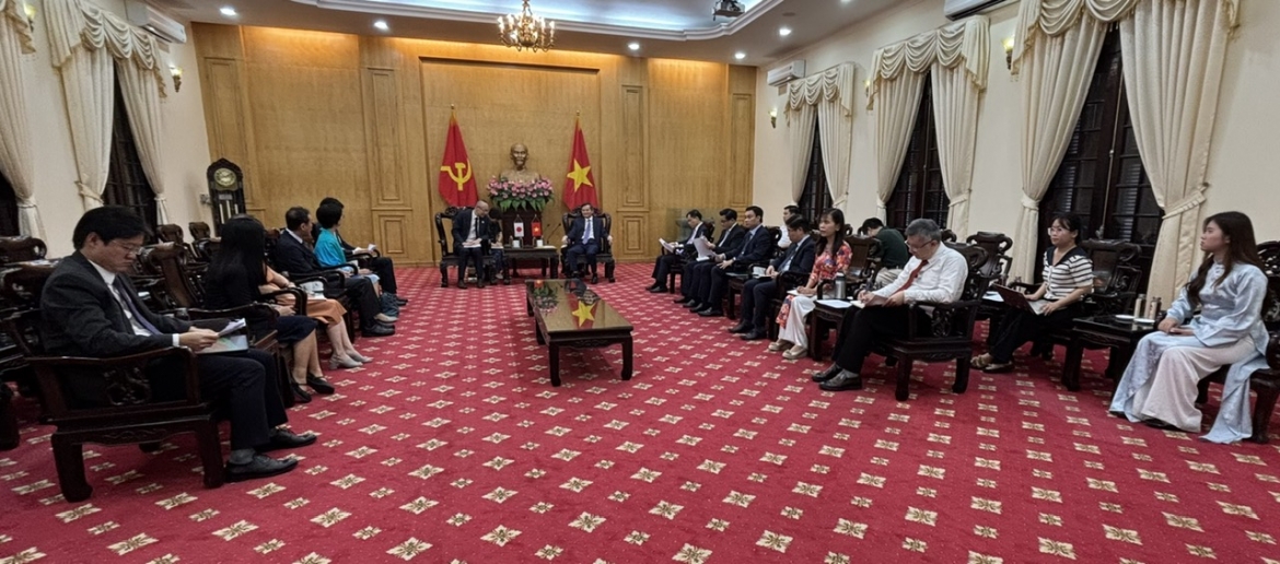 Toàn cảnh buổi tiếp. 