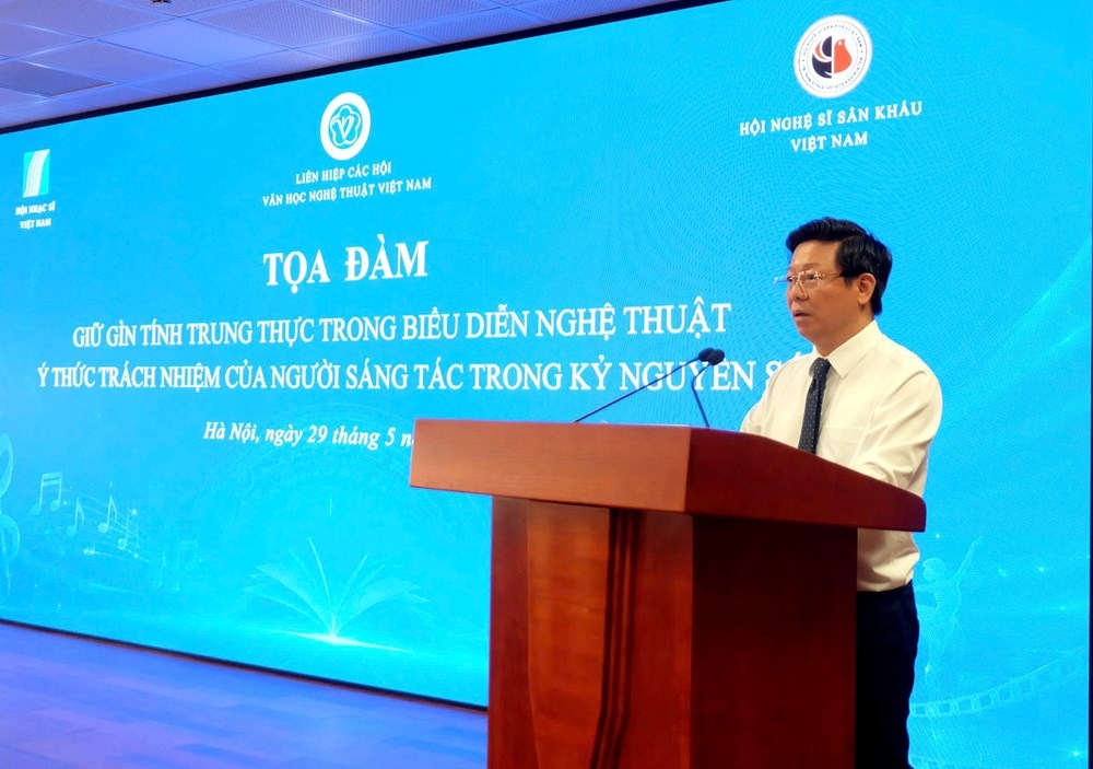 Ủy viên BCH Trung ương Đảng, Phó Trưởng Ban Tuyên giáo và Dân vận Trung ương Trần Thanh Lâm phát biểu chỉ đạo