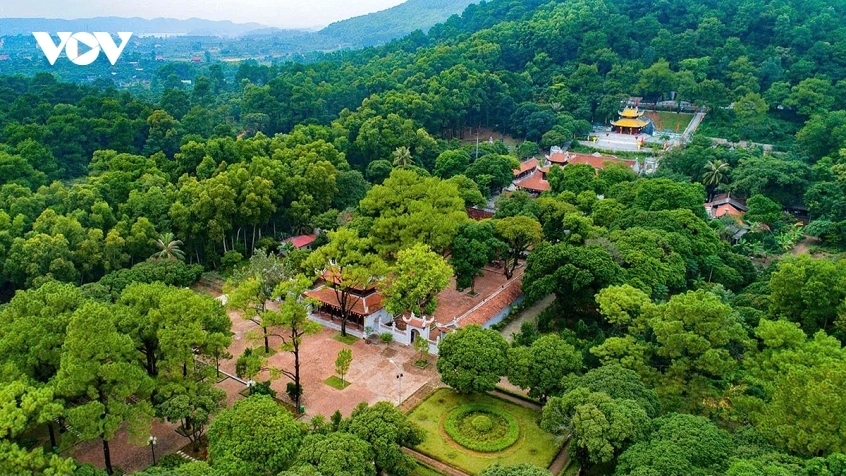 Toàn cảnh Khu di tích Côn Sơn trong Quần thể di sản văn hoá thế giới Yên Tử - Vĩnh Nghiêm - Côn Sơn, Kiếp Bạc. (Ảnh: Trường Giang/VOV-Đông Bắc)