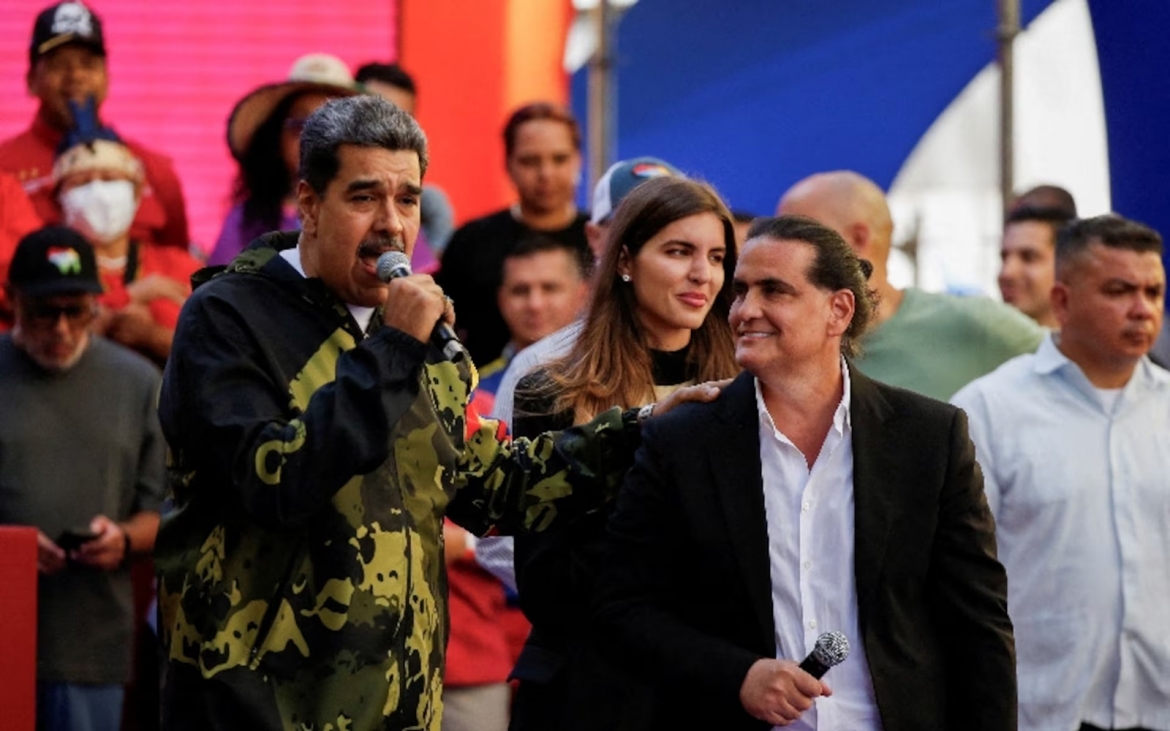 Tổng thống Venezuela Maduro và doanh nhân Saab hồi năm 2024. Ảnh: Reuters.
