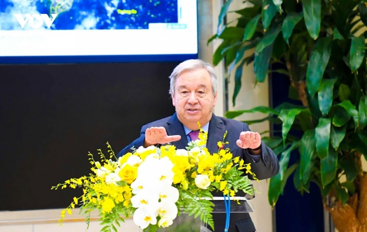 Tổng thư ký Liên Hợp Quốc António Guterres. (Ảnh: Văn Ngân/VOV.VN)
