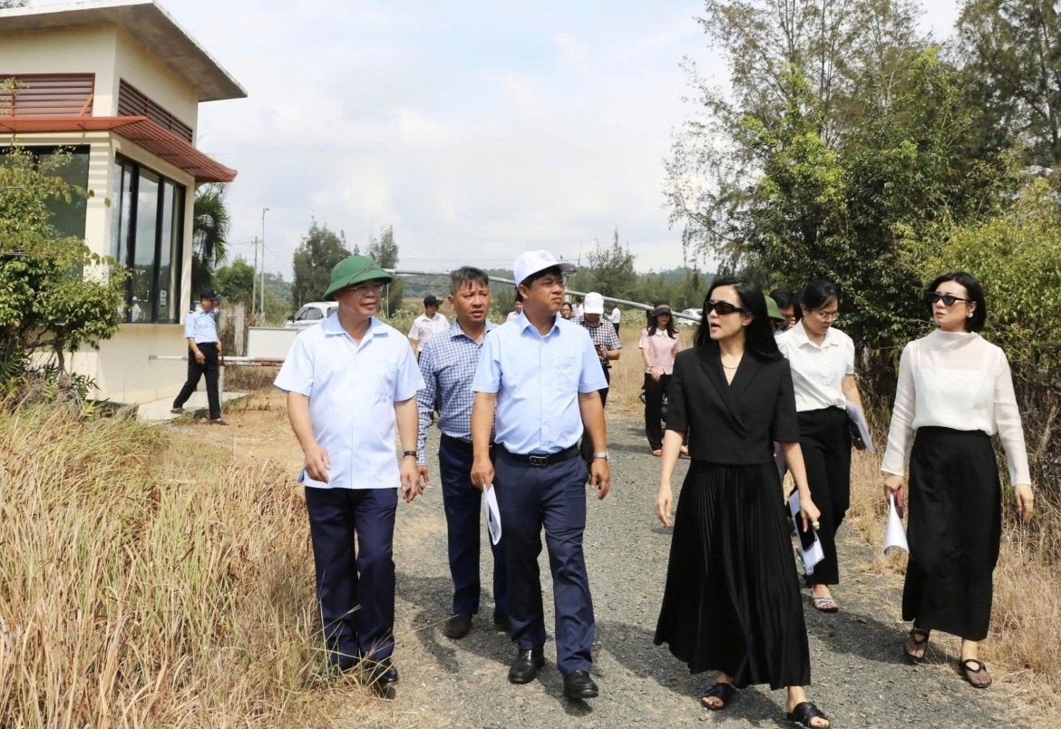 Ông Lương Nguyễn Minh Triết cùng đoàn công tác kiểm tra thực địa Dự án Khu Du lịch liên hợp cao cấp New City Việt Nam.