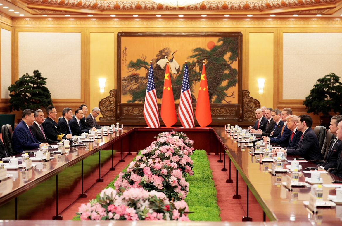 Sau nghi lễ đón tiếp, hai nhà lãnh đạo tiến hành hội đàm song phương. Ảnh: Reuters