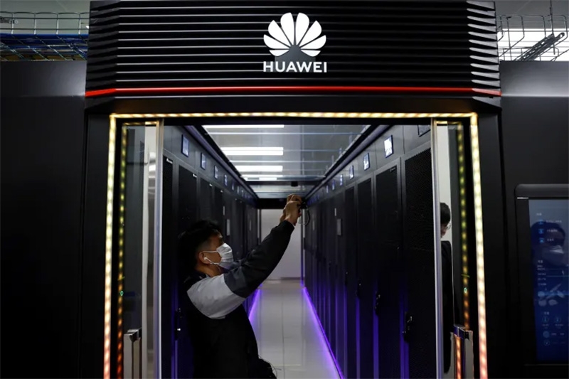 Một trung tâm dữ liệu do Huawei hỗ trợ ở tỉnh Thiểm Tây, Trung Quốc, ngày 25/4/2023. Ảnh: Reuters