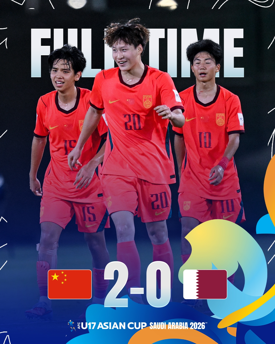 U17 Trung Quốc đánh bại U17 Qatar để có vé dự U17 World Cup 2026.