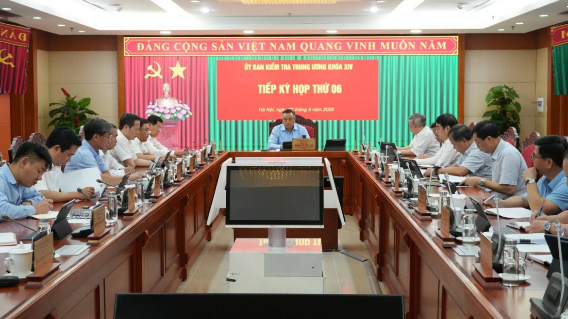 Toàn cảnh Kỳ họp thứ 6 của Ủy ban Kiểm tra Trung ương, tháng 5/2026.