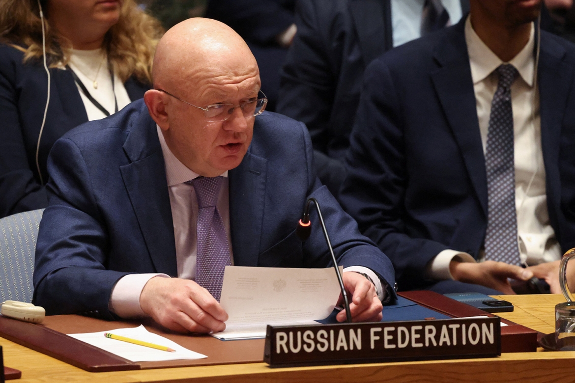 Đại sứ Nga tại Liên hợp quốc Vassily Nebenzia. Ảnh: Reuters