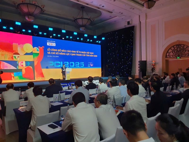 Lễ công bố Báo cáo Kinh tế tư nhân Việt Nam và PCI 2025. Ảnh minh họa.