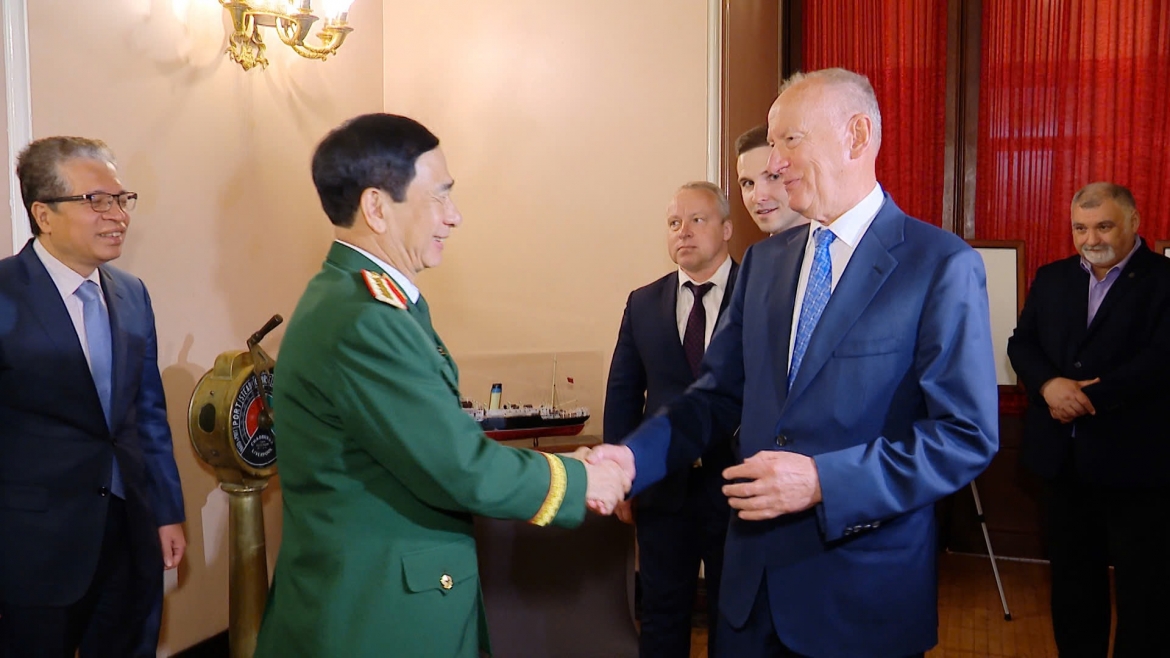 Đại tướng Phan Văn Giang và Đại tướng Nikolai Platonovich Patrushev.