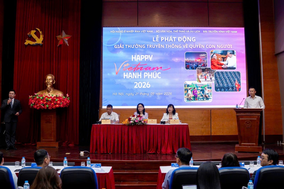 Phát động Giải thưởng truyền thông về quyền con người tại Việt Nam lần thứ tư “Việt Nam hạnh phúc - Happy Vietnam 2026” (Ảnh: Tùng Anh)