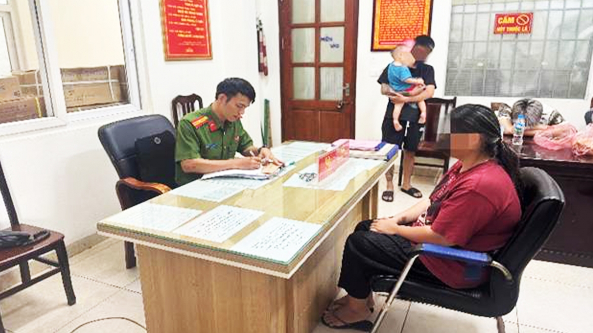 Đối tượng N.N.P.L tại Công an phường Kim Liên