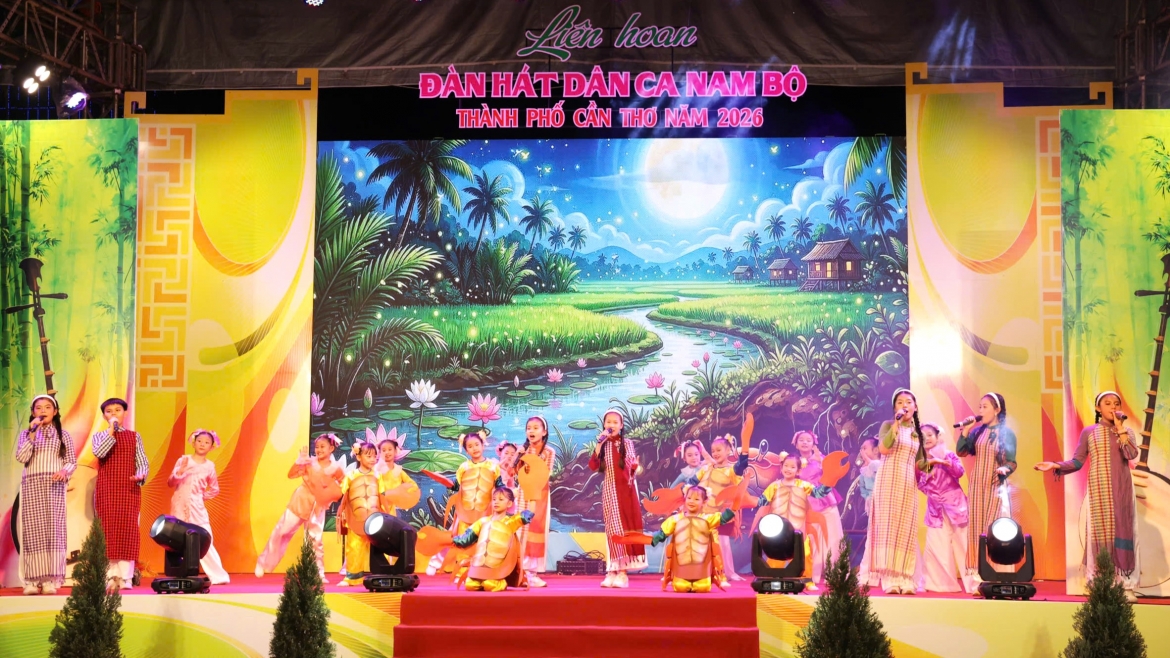 Liên hoan “Đàn, hát dân ca Nam Bộ thành phố Cần Thơ năm 2026” diễn ra từ ngày 15/5 đến ngày 19/5/2026